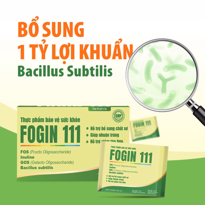 Thực Phẩm Bổ Sung Probiotic Và Chất Xơ Hòa Tan - Fogin 111 - Ảnh 5