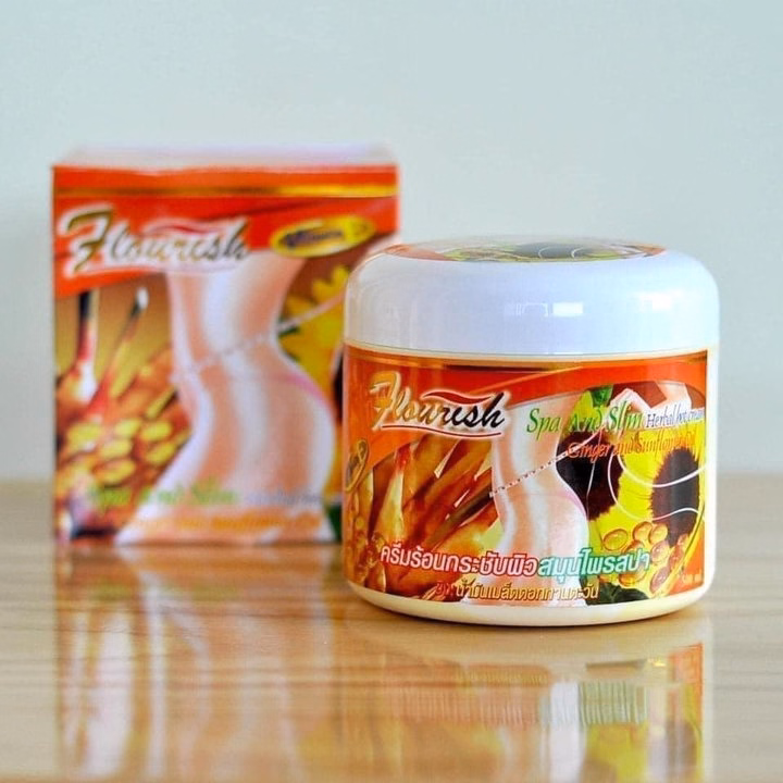 Kem Tan Mỡ Bụng Gừng Ớt Flourish Vitamin E Chuẩn Thái Chính Hãng 500Ml -Kt1