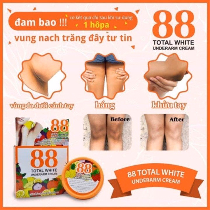 Kem Khử Thâm Nách 88 Total White Thái Lan Trắng Mịn - Gdn - Ảnh 5