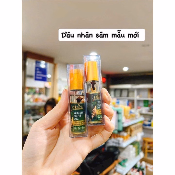 Dầu Lăn Nhân Sâm Mẫu Mới Chuẩn Thái Lan Green Herb Oil (Combo 2 Chai) - Gdn
