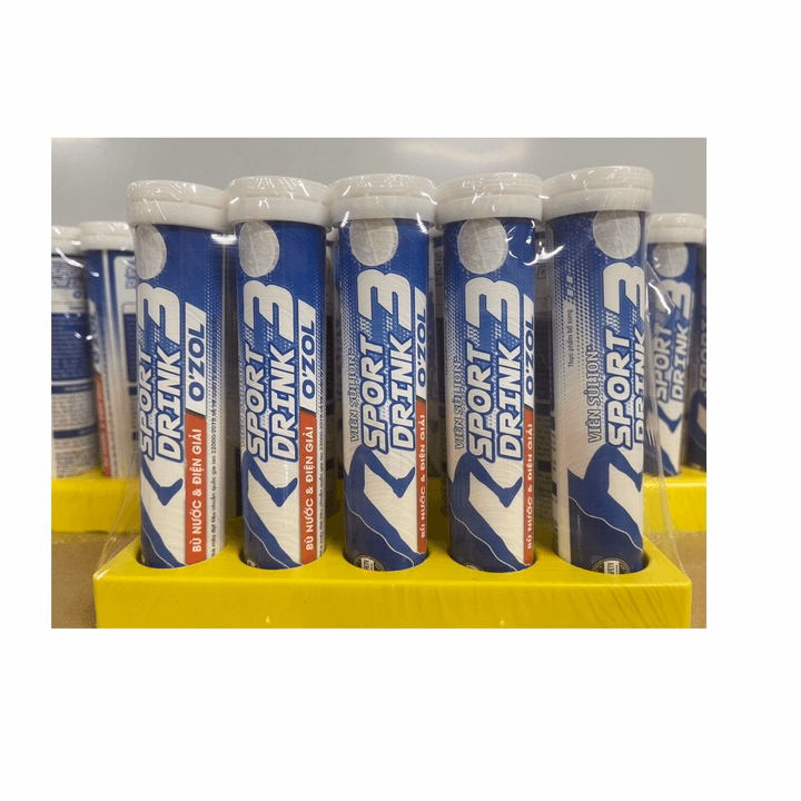 Viên Sủi Bù Nước Điện Giải Sport Drink Ozol Lốc 10 Tuýp 20 Viên - Alpha - Ảnh 3