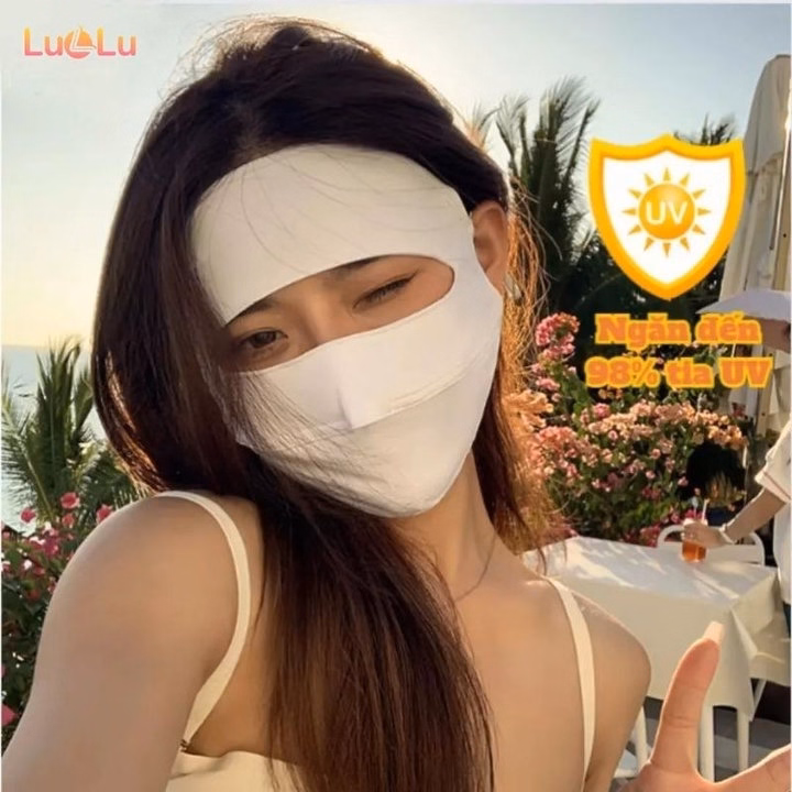 Khẩu Trang Vải Kín Mặt Chống Tia Uv Chống Nắng Upf 50+ - Su Clothing - Ảnh 6