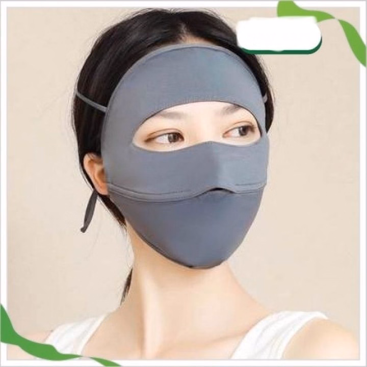 Khẩu Trang Vải Kín Mặt Chống Tia Uv Chống Nắng Upf 50+ - Su Clothing - Ảnh 3