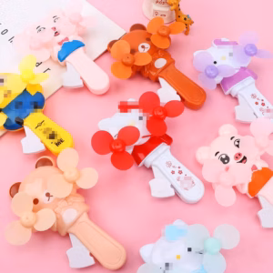 Quạt Mini Cầm Tay, Quạt Bóp Tay 2 Cánh Quạt Hình Thú Kute