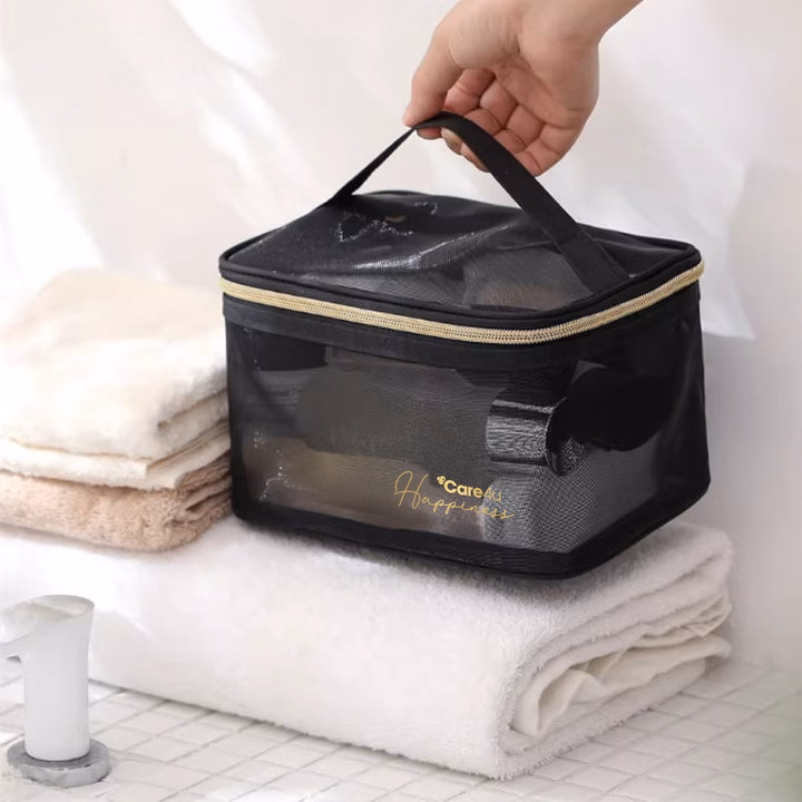 Túi Đựng Mỹ Phẩm Cao Cấp Care4U 21X12X13 Cm - Ảnh 4