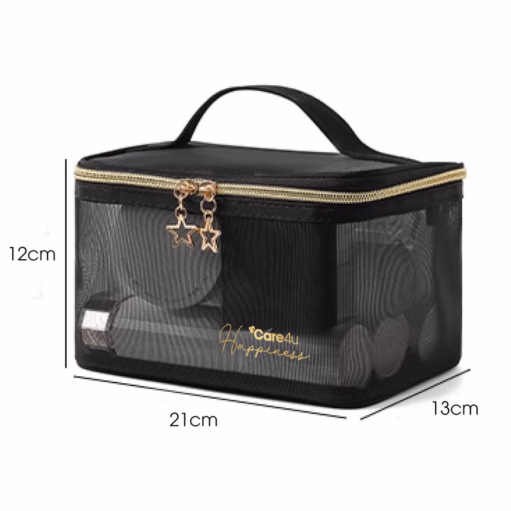 Túi Đựng Mỹ Phẩm Cao Cấp Care4U 21X12X13 Cm - Ảnh 2