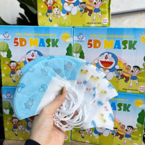 Hộp 100 Cái Khẩu Trang 5D Khánh Ly/Duy Quân Cho Bé Tiêu Chuẩn Hàn Quốc , Kháng Khuẩn, Chống Bụi - Gdn