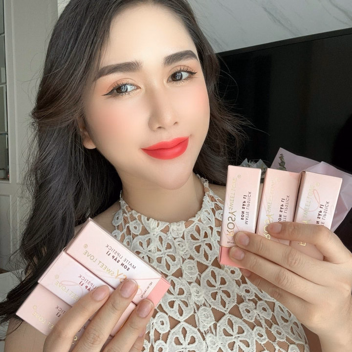 Combo 2 Son Sáp Lì Sweet Love - Rosy - Ảnh 20