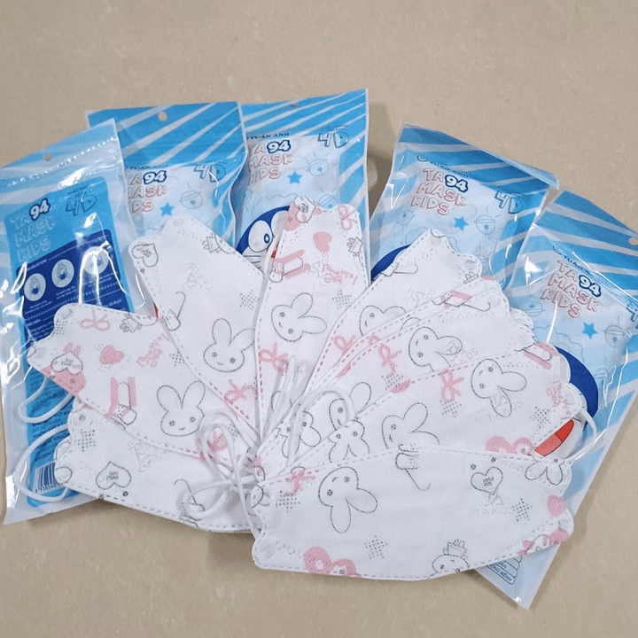 Combo 50 Cái Khẩu Trang Kf94 Cho Bé Từ 2 – 10 Tuổi Kháng Khuẩn, Ngừa Bụi Mịn 99% Ctb676 - Bechip - Ảnh 7