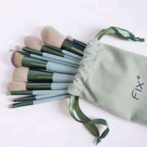 Bộ Cọ Trang Điểm 13 Món Màu Xanh Có Kèm Túi Fix - Gdn