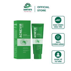 Sữa Rửa Mặt Acnevir Santafa Chiết Xuất Keo Ong Xanh Thiên Nhiên, An Toàn, Dành Cho Mọi Loại Da 100Gr - Santafa