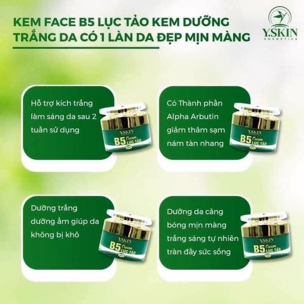 Kem Dưỡng Trắng Da B5 Lục Tảo - Yskin - Ảnh 4
