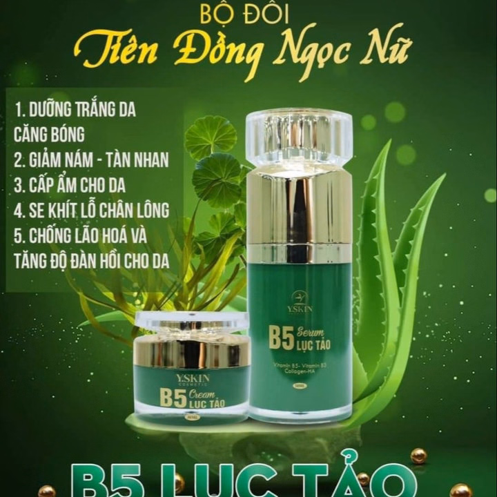 Combo Face Và Serum B5 Lục Tảo - Yskin