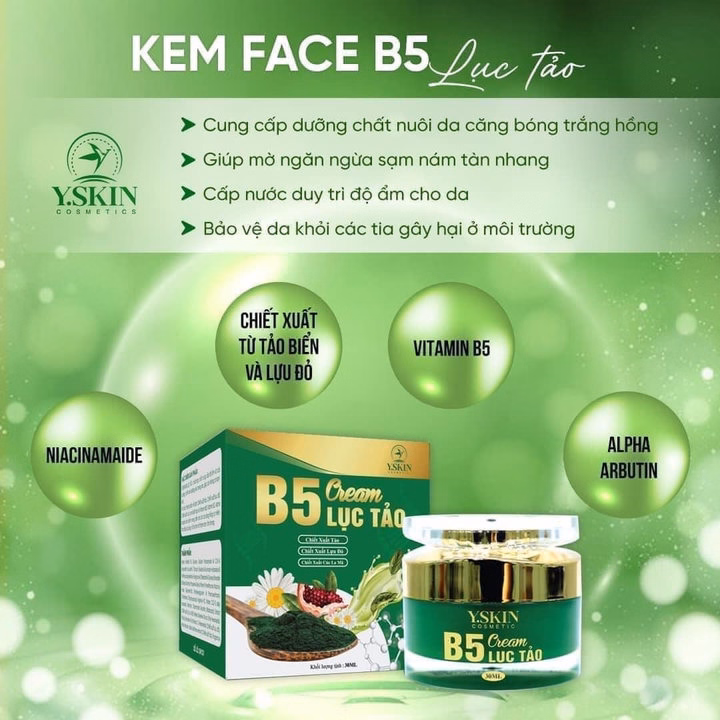 Combo Face Và Serum B5 Lục Tảo - Yskin - Ảnh 5