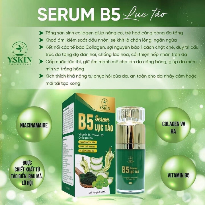 Combo Face Và Serum B5 Lục Tảo - Yskin - Ảnh 7