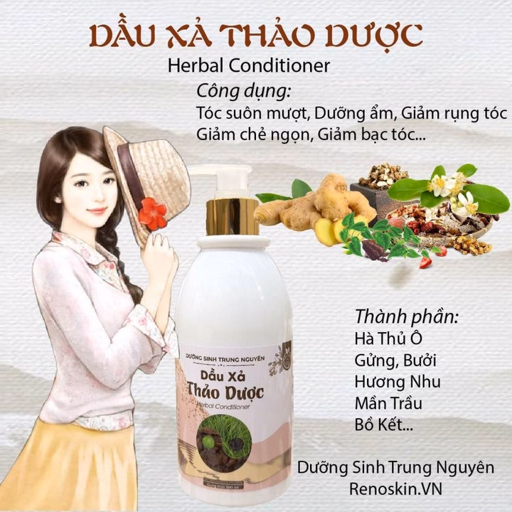 Dầu Xả Thảo Dược Herbal Conditioner Dưỡng Sinh Trung Nguyên - Ảnh 4