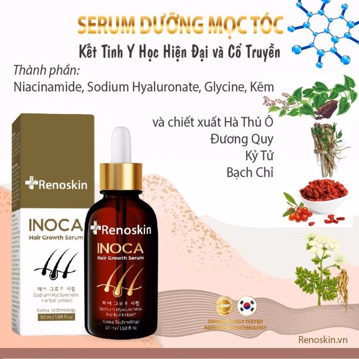 Serum Giảm Rụng Tóc Inoca Renoskin - Ảnh 2