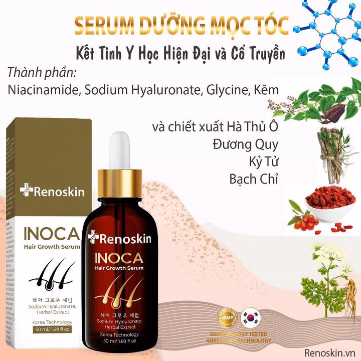 Serum Giảm Rụng Tóc Inoca Renoskin - Ảnh 4