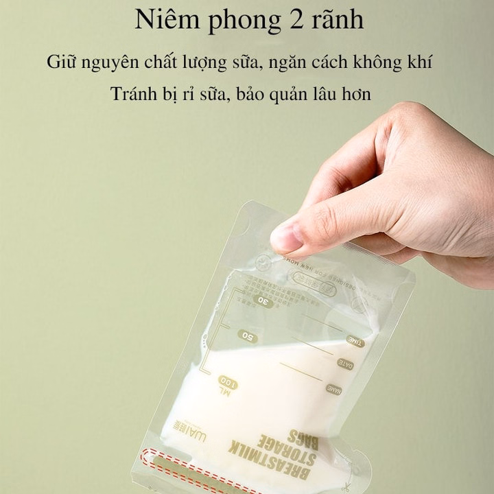 Túi Trữ Sữa Mẹ Wai 200Ml Hộp 30 Túi 00243 - Lady'S Passion - Ảnh 5