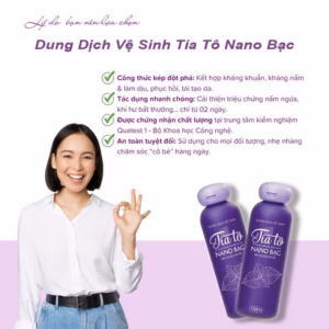 Dung Dịch Vệ Sinh Phụ Nữ Tía Tô Nano Bạc Hà 150Ml - Gdn