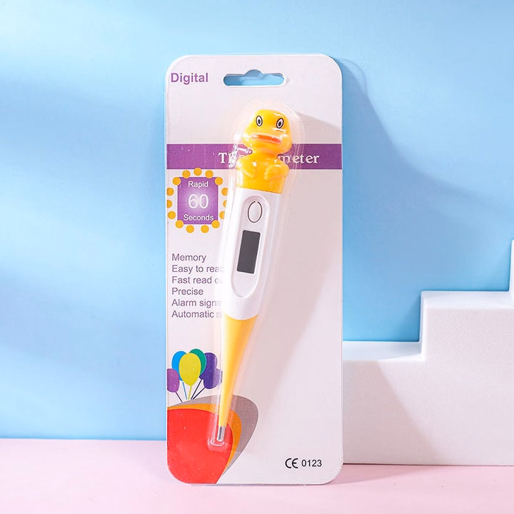 Nhiệt Kế Điện Tử Đầu Mềm Hình Thú Chống Nước, Không Có Thủy Ngân An Toàn Tuyệt Đối Cho Trẻ Em 55927 - Lady'S Passion - Ảnh 8