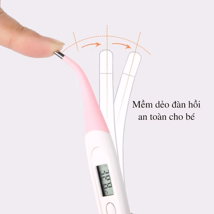Nhiệt Kế Điện Tử Đầu Mềm Hình Thú Chống Nước, Không Có Thủy Ngân An Toàn Tuyệt Đối Cho Trẻ Em 55927 - Lady'S Passion - Ảnh 9