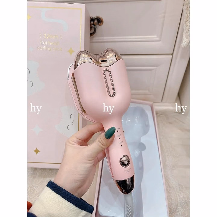 Máy Uốn Tóc Xoăn Sóng Nước Đầu Mèo - Gdn - Ảnh 2