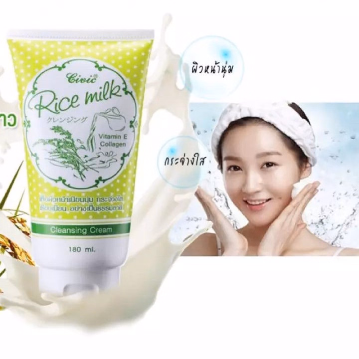 Sữa Rửa Mặt Gạo Civic Rice Milk Chính Hãng Thái Lan 180Ml Ctb09 - Bechip - Ảnh 3
