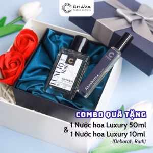 [Combo Quà Tặng] 1 Nước Hoa Luxury 50Ml (Deborah/Ruth/Daniel) + 1 Nước Hoa Luxury 10Ml (Deborah/Ruth/Daniel) - Chava