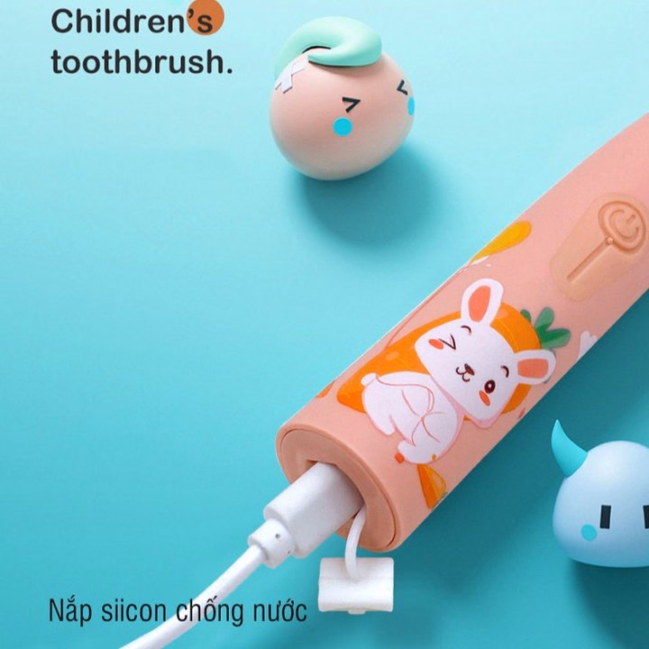 Bàn Chải Đánh Răng Trẻ Em Bằng Điện Tặng Kèm 5 Đầu Bàn Chải Thay Thế 56550 - Lady'S Passion - Ảnh 4
