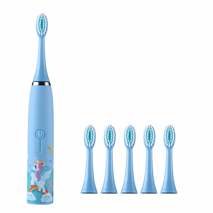 Bàn Chải Đánh Răng Trẻ Em Bằng Điện Tặng Kèm 5 Đầu Bàn Chải Thay Thế 56550 - Lady'S Passion - Ảnh 8