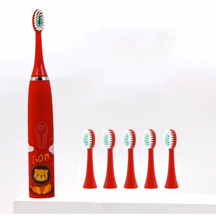 Bàn Chải Đánh Răng Trẻ Em Bằng Điện Tặng Kèm 5 Đầu Bàn Chải Thay Thế 56550 - Lady'S Passion - Ảnh 9