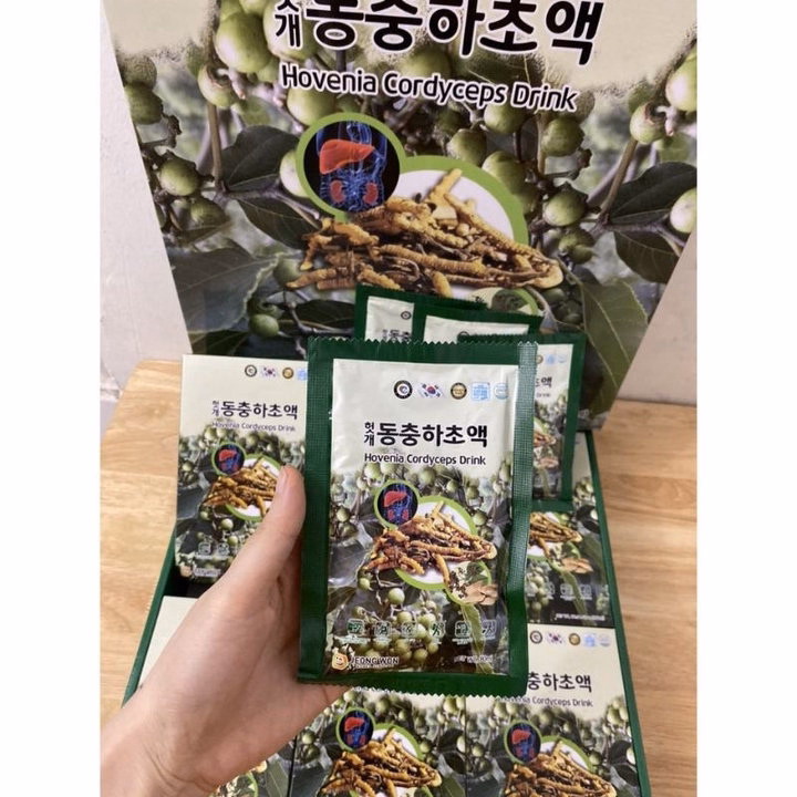 Nước Bổ Gan Đông Trùng Hạ Thảo, Giải Độc Gan Hàn Quốc 30 Gói X 50Ml - Gdn - Ảnh 4