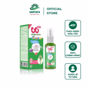 Xịt Rơ Miệng Bbnie Dùng Được Cho Trẻ Sơ Sinh Vị Cam Vị Dâu - Chai 40Ml - Santafa