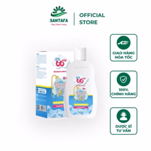 Sữa Tắm Gội Thảo Dược 2 In 1 Bbnie Ngắn Ngừa Rôm Sẩy, Mẩn Ngứa, Giúp Dưỡng Da Bé Mềm Mịn - Chai 250Ml - Santafa
