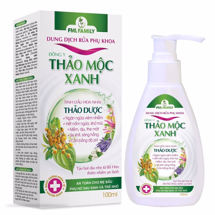 Dung Dịch Rửa Phụ Khoa 100Ml-Thảo Mộc Xanh