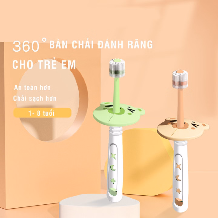 Bàn Chải Đánh Răng Trẻ Em 360 Độ Xuất Hàn 02373 - Lady'S Passion