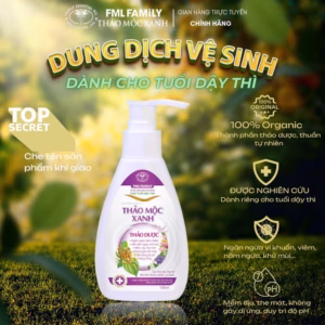 Dung Dịch Rửa Vệ Sinh Cho Tuổi Dậy Thì 100Ml -Thảo Mộc Xanh