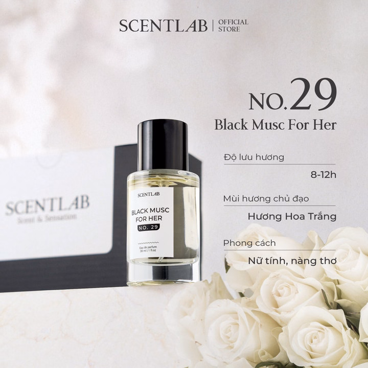 Nước Hoa Nữ Black Musc For Her No. 29 (30Ml) - Scentlab - Ảnh 3