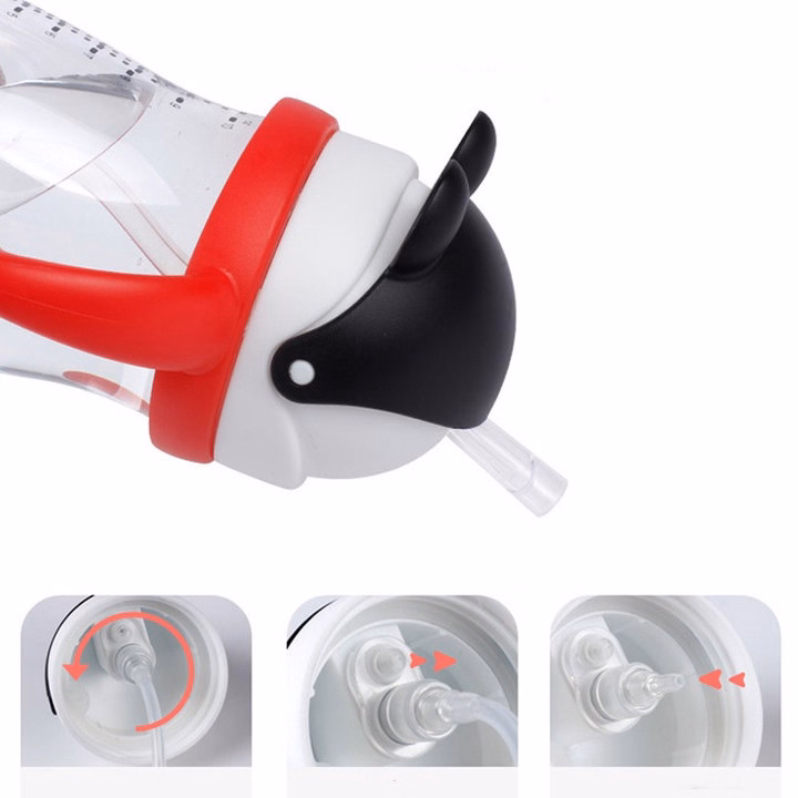 Bình Tập Uống Nước Chống Sặc Có Tay Cầm Ckbebe Nhựa Tritan 240Ml 55228 - Lady'S Passion - Ảnh 2