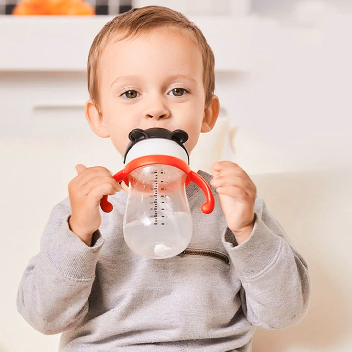 Bình Tập Uống Nước Chống Sặc Có Tay Cầm Ckbebe Nhựa Tritan 240Ml 55228 - Lady'S Passion - Ảnh 6