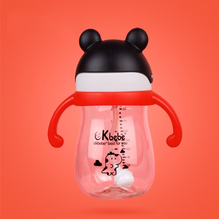 Bình Tập Uống Nước Chống Sặc Có Tay Cầm Ckbebe Nhựa Tritan 240Ml 55228 - Lady'S Passion - Ảnh 9