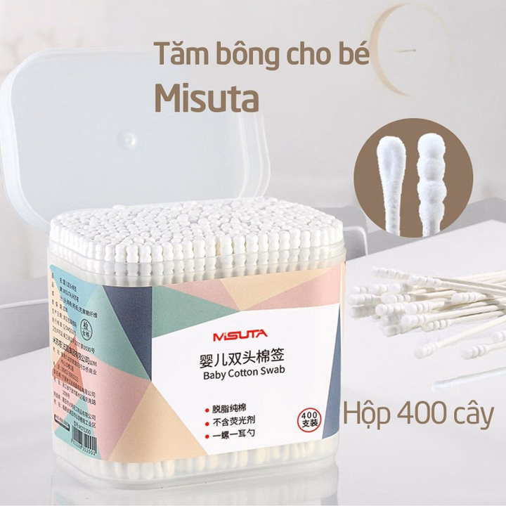 Tăm Bông Cho Bé Misuta Hộp 400 Cây 55213 - Lady'S Passion