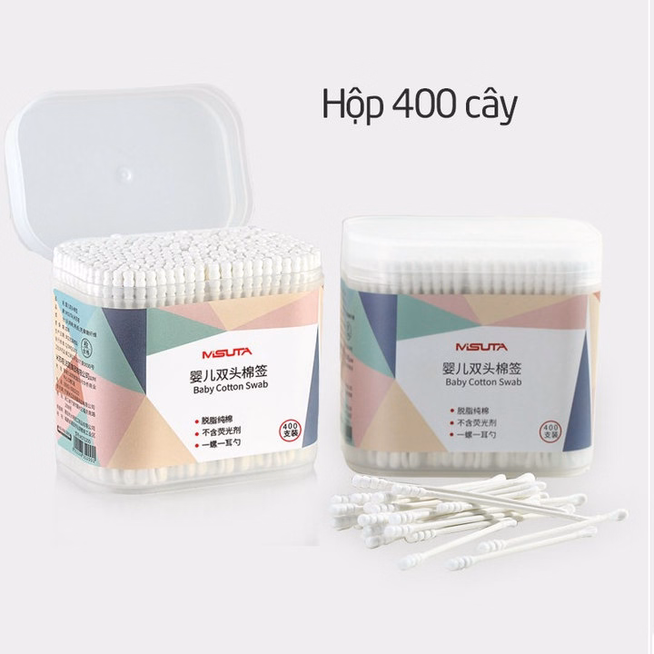 Tăm Bông Cho Bé Misuta Hộp 400 Cây 55213 - Lady'S Passion - Ảnh 5