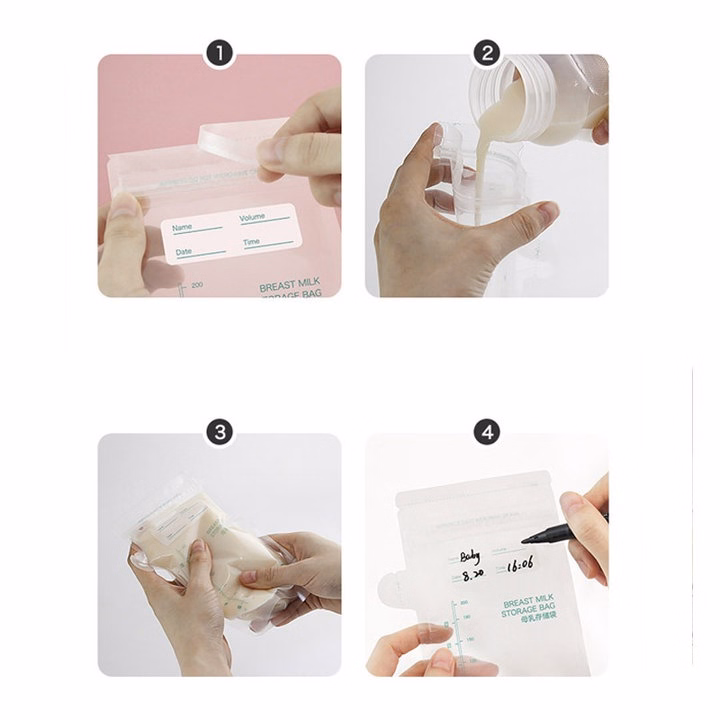 Túi Trữ Sữa Mẹ Misuta Hộp 30 Túi 200Ml 55208 - Lady'S Passion - Ảnh 6