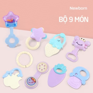 Đồ Chơi Xúc Xắc Gặm Nướu 2 In 1 Cho Bé Hộp 8 Món 00843 - Lady'S Passion
