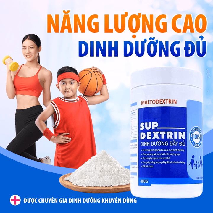Bột Maltodextrin Supdextrin (400G) Bổ Sung Dinh Dưỡng Và Năng Lượng Cao Cho Người Gầy Yếu, Suy Dinh Dưỡng - Nutri Miền Nam