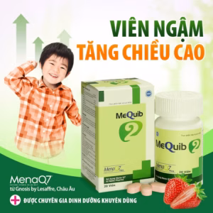 Viên Ngậm Bổ Sung Vitamin D3 K2 (Mk7) Và Canxi - Mequib