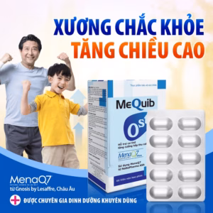 Viên Uống Ost Bổ Sung Vitamin D3 K2 (Mk7) Và Canxi - Mequib