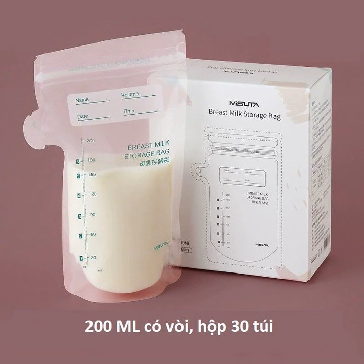 Túi Trữ Sữa Mẹ Misuta Hộp 30 Túi 200Ml 55208 - Lady'S Passion - Ảnh 8